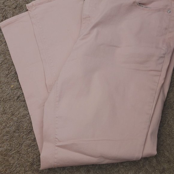 PLUS SIZE BLUSH SKINNY JEANS - Picture 7 of 9